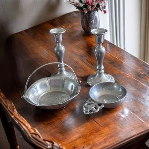 Set of 4 Pewter Items